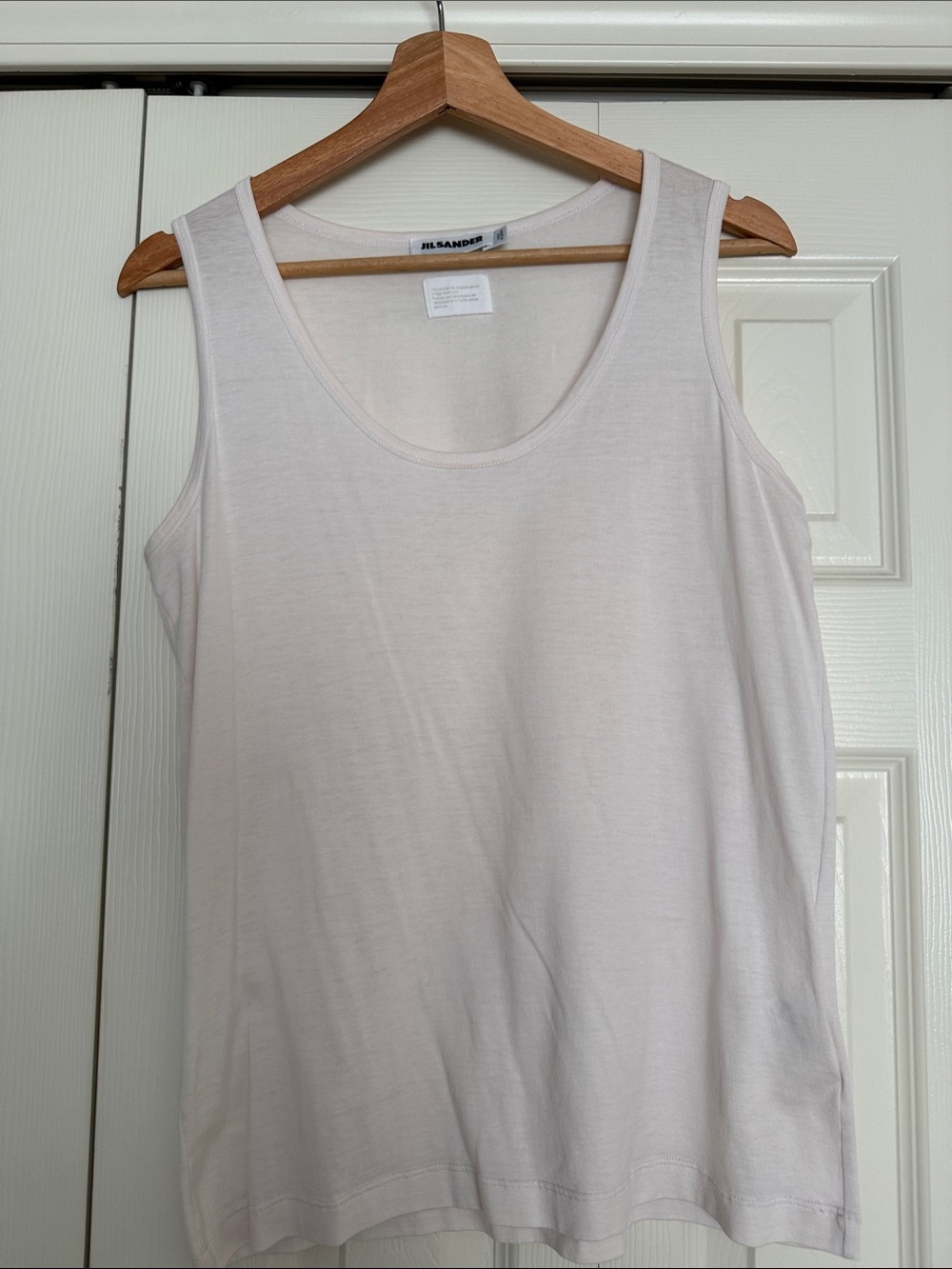 Jil Sander Light Blush Scoop Neck Tank